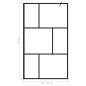 vidaXL Duschwand für Begehbare Duschen mit Hartglas Schwarz 115x195 cm vidaXL Duschwand für Begehbare Duschen mit Hartglas Schwarz 115x195 cm