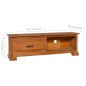 vidaXL TV-Schrank 112x30x37 cm Massivholz Teak vidaXL TV-Schrank 112x30x37 cm Massivholz Teak
