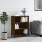 vidaXL Regalschrank Braun Eichen-Optik 69,5x32,5x90 cm Holzwerkstoff vidaXL Regalschrank Braun Eichen-Optik 69,5x32,5x90 cm Holzwerkstoff