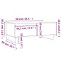 vidaXL Couchtisch Braun Eichen-Optik 90x50x36,5 cm Holzwerkstoff vidaXL Couchtisch Braun Eichen-Optik 90x50x36,5 cm Holzwerkstoff