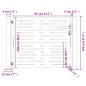 vidaXL Gartentor 105x105 cm Cortenstahl Quadratisches Design vidaXL Gartentor 105x105 cm Cortenstahl Quadratisches Design