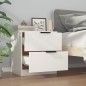 vidaXL Nachttisch Weiß Holzwerkstoff vidaXL Nachttisch Weiß Holzwerkstoff