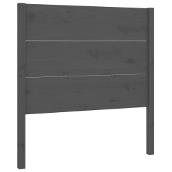 vidaXL Kopfteil Grau 96x4x100 cm Massivholz Kiefer