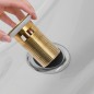vidaXL Ablaufgarnitur mit Überlauf Golden 6,4x6,4x9,1 cm vidaXL Ablaufgarnitur mit Überlauf Golden 6,4x6,4x9,1 cm