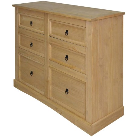 vidaXL Sideboard Mexiko-Stil Kiefernholz 130x48x104 cm