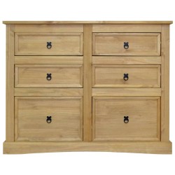 vidaXL Sideboard Mexiko-Stil Kiefernholz 130x48x104 cm