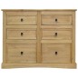 vidaXL Sideboard Mexiko-Stil Kiefernholz 130x48x104 cm vidaXL Sideboard Mexiko-Stil Kiefernholz 130x48x104 cm