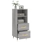 vidaXL Sideboard Grau Sonoma 34,5x34x90 cm Holzwerkstoff vidaXL Sideboard Grau Sonoma 34,5x34x90 cm Holzwerkstoff