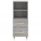 vidaXL Sideboard Grau Sonoma 34,5x34x90 cm Holzwerkstoff vidaXL Sideboard Grau Sonoma 34,5x34x90 cm Holzwerkstoff