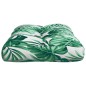 vidaXL Palettenkissen Blattmuster 50x40x12 cm Stoff vidaXL Palettenkissen Blattmuster 50x40x12 cm Stoff