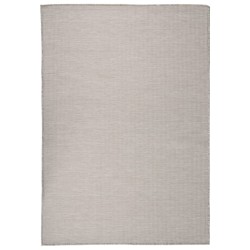 vidaXL Outdoor-Teppich Flachgewebe 140x200 cm Taupe
