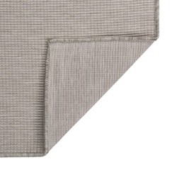 vidaXL Outdoor-Teppich Flachgewebe 140x200 cm Taupe