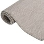 vidaXL Outdoor-Teppich Flachgewebe 140x200 cm Taupe