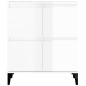vidaXL Sideboards 3 Stk. Hochglanz-Weiß 60x35x70 cm Holzwerkstoff vidaXL Sideboards 3 Stk. Hochglanz-Weiß 60x35x70 cm Holzwerkstoff