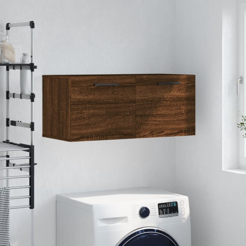 vidaXL Wandschrank Braun Eichen-Optik 80x36,5x35 cm Holzwerkstoff vidaXL Wandschrank Braun Eichen-Optik 80x36,5x35 cm Holzwerkstoff