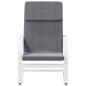 vidaXL Relaxsessel mit Hocker Dunkelgrau Stoff vidaXL Relaxsessel mit Hocker Dunkelgrau Stoff
