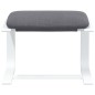 vidaXL Relaxsessel mit Hocker Dunkelgrau Stoff vidaXL Relaxsessel mit Hocker Dunkelgrau Stoff