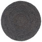 vidaXL Tischsets 4 Stk. Dunkelgrau 38 cm Rund Jute vidaXL Tischsets 4 Stk. Dunkelgrau 38 cm Rund Jute