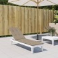 Liegestuhl-Auflage Taupe (75+105)x50x3 cm Liegestuhl-Auflage Taupe (75+105)x50x3 cm