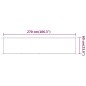vidaXL Senkrechtmarkise Weiß 60x270 cm Oxford-Gewebe vidaXL Senkrechtmarkise Weiß 60x270 cm Oxford-Gewebe