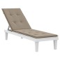 Liegestuhl-Auflage Taupe (75+105)x50x3 cm Liegestuhl-Auflage Taupe (75+105)x50x3 cm