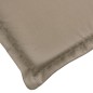 Liegestuhl-Auflage Taupe (75+105)x50x3 cm Liegestuhl-Auflage Taupe (75+105)x50x3 cm