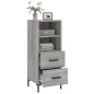 vidaXL Sideboard Grau Sonoma 34,5x34x90 cm Holzwerkstoff vidaXL Sideboard Grau Sonoma 34,5x34x90 cm Holzwerkstoff