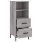 vidaXL Sideboard Grau Sonoma 34,5x34x90 cm Holzwerkstoff vidaXL Sideboard Grau Sonoma 34,5x34x90 cm Holzwerkstoff