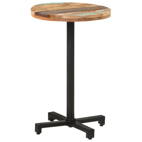 vidaXL Bistrotisch Rund Ø50x75 cm Altholz Massiv