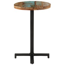 vidaXL Bistrotisch Rund Ø50x75 cm Altholz Massiv