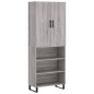 Highboard Grau Sonoma 69,5x34x180 cm Holzwerkstoff Highboard Grau Sonoma 69,5x34x180 cm Holzwerkstoff