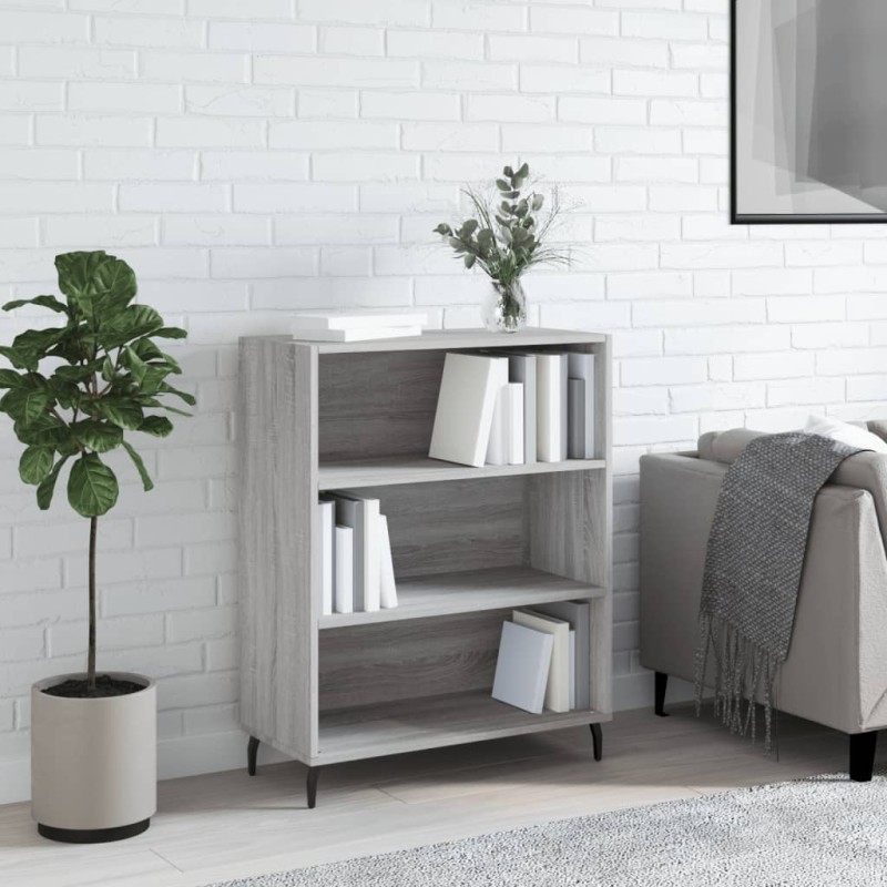 vidaXL Regalschrank Grau Sonoma 69,5x32,5x90 cm Holzwerkstoff vidaXL Regalschrank Grau Sonoma 69,5x32,5x90 cm Holzwerkstoff