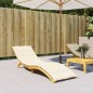 Sonnenliegen-Auflage Creme 200x70x3 cm Oxford-Gewebe Sonnenliegen-Auflage Creme 200x70x3 cm Oxford-Gewebe