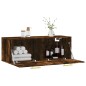 vidaXL Wandschrank Räuchereiche 100x36,5x35 cm Holzwerkstoff vidaXL Wandschrank Räuchereiche 100x36,5x35 cm Holzwerkstoff