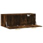 vidaXL Wandschrank Räuchereiche 100x36,5x35 cm Holzwerkstoff vidaXL Wandschrank Räuchereiche 100x36,5x35 cm Holzwerkstoff