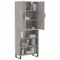 Highboard Grau Sonoma 69,5x34x180 cm Holzwerkstoff Highboard Grau Sonoma 69,5x34x180 cm Holzwerkstoff