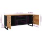 vidaXL TV-Schrank 105x33x46 cm Massivholz Akazie vidaXL TV-Schrank 105x33x46 cm Massivholz Akazie