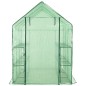 vidaXL Begehbares Gewächshaus mit 12 Regalen Stahl 143 x 214 x 196 cm vidaXL Begehbares Gewächshaus mit 12 Regalen Stahl 143 x 214 x 196 cm