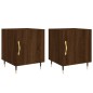 vidaXL Nachttische 2 Stk. Braun Eichen-Optik 40x40x50 cm Holzwerkstoff vidaXL Nachttische 2 Stk. Braun Eichen-Optik 40x40x50 cm Holzwerkstoff