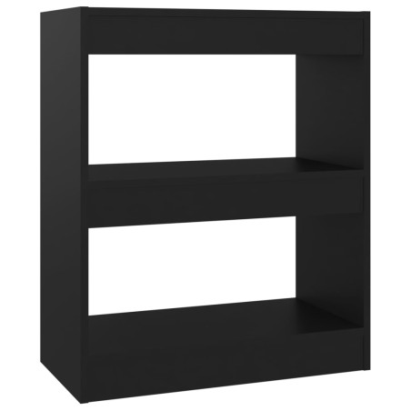 vidaXL Bücherregal/Raumteiler Schwarz 60x30x72 cm