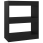 vidaXL Bücherregal/Raumteiler Schwarz 60x30x72 cm vidaXL Bücherregal/Raumteiler Schwarz 60x30x72 cm