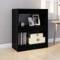 vidaXL Bücherregal/Raumteiler Schwarz 60x30x72 cm vidaXL Bücherregal/Raumteiler Schwarz 60x30x72 cm