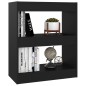 vidaXL Bücherregal/Raumteiler Schwarz 60x30x72 cm vidaXL Bücherregal/Raumteiler Schwarz 60x30x72 cm