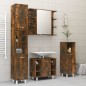 vidaXL Bad-Spiegelschrank Räuchereiche 80x20,5x64 cm Holzwerkstoff vidaXL Bad-Spiegelschrank Räuchereiche 80x20,5x64 cm Holzwerkstoff