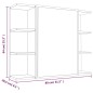 vidaXL Bad-Spiegelschrank Räuchereiche 80x20,5x64 cm Holzwerkstoff vidaXL Bad-Spiegelschrank Räuchereiche 80x20,5x64 cm Holzwerkstoff