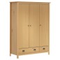 vidaXL Kleiderschrank mit 3 Türen Hill 127x50x170cm Massivholz Kiefer vidaXL Kleiderschrank mit 3 Türen Hill 127x50x170cm Massivholz Kiefer