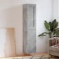 vidaXL Highboard Betongrau 34,5x34x180 cm Holzwerkstoff vidaXL Highboard Betongrau 34,5x34x180 cm Holzwerkstoff