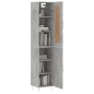 vidaXL Highboard Betongrau 34,5x34x180 cm Holzwerkstoff vidaXL Highboard Betongrau 34,5x34x180 cm Holzwerkstoff