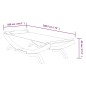 Loungebett 100x188,5x44 cm Bugholz Massiv Creme Loungebett 100x188,5x44 cm Bugholz Massiv Creme