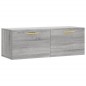 vidaXL Wandschrank Grau Sonoma 100x36,5x35 cm Holzwerkstoff